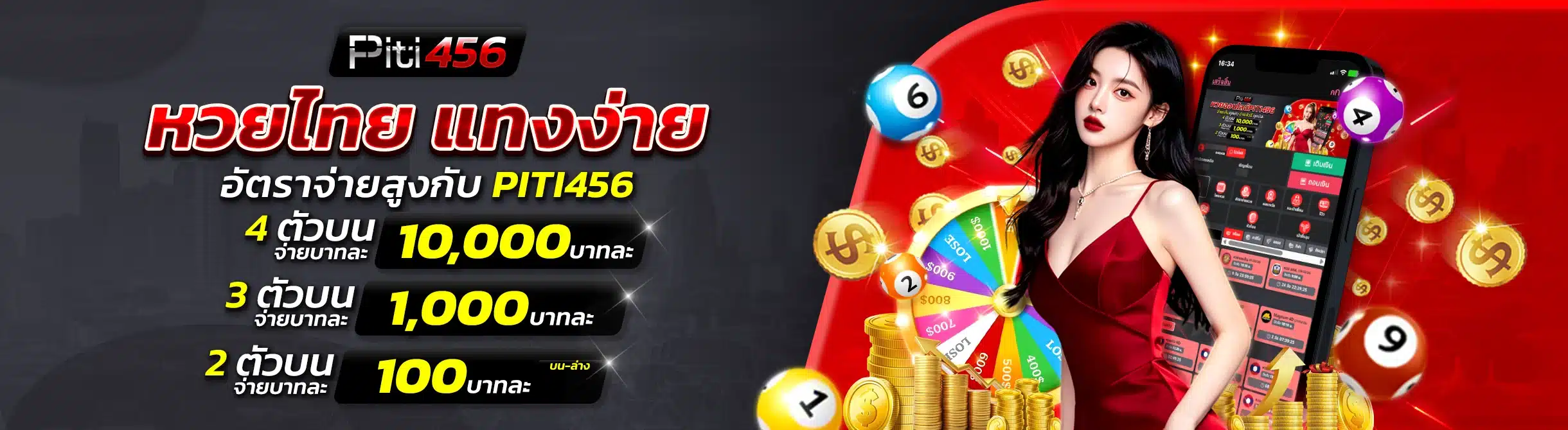 หวยไทย แทงง่าย อัตราจ่ายสูงกับ PITI456